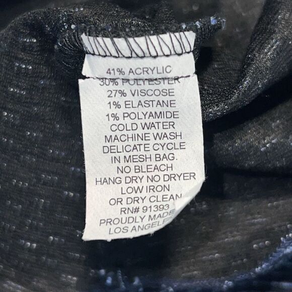 SPIRITTICUS CLOTHING Navy Blue and White Stripe Button Up Blouse-M - Picture 9 of 9